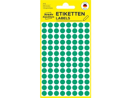 Samolepicí kolečka Ø 8 mm Avery Zweckform 3012