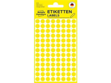 Samolepicí kolečka Ø 8 mm Avery Zweckform 3013