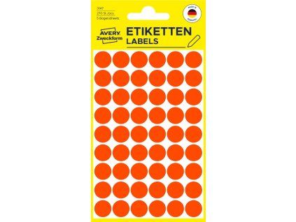 Samolepicí kolečka | Ø 12 | Avery Zweckform 3147