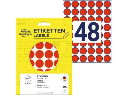 Samolepicí kolečka Avery Zweckform 3374