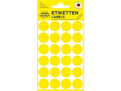 Samolepicí kolečka Ø 18 mm Avery Zweckform 3007
