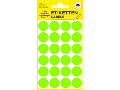 Samolepicí kolečka Ø 18 mm Avery Zweckform 3174
