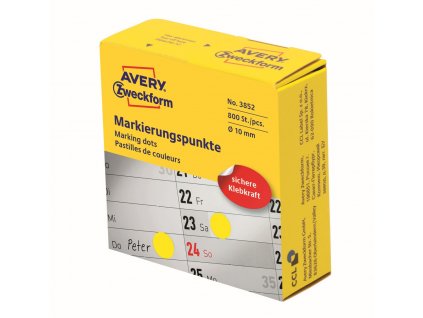 Kulaté značkovací body Ø 10 mm Avery Zweckform 3852