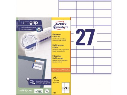 Samolepicí etikety 70x32 mm Avery Zweckform 3479