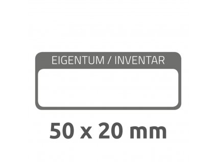 6901 4004182069011 Inventar Etikett mit Laminat schwarz 3 part (Large)