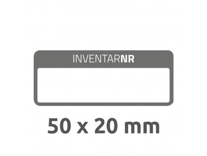 6917 4004182069172 Inventar Etikett Abziehsicher schwarz 1 Feld 2 part (Large)