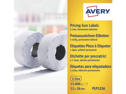 Etikety do etiketovacích kleští 26x12 mm Avery Zweckform PLP1226