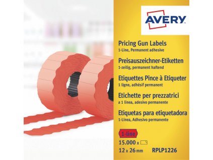 Etikety do etiketovacích kleští 26x12 mm Avery Zweckform RPLP1226