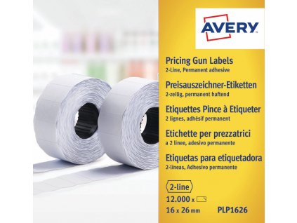 Etikety do etiketovacích kleští 26x16 mm Avery Zweckform PLP1626
