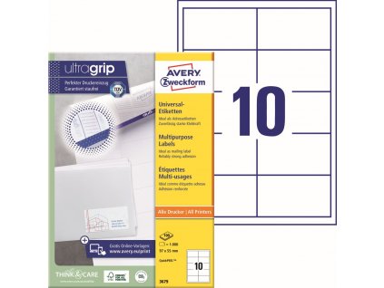 Samolepicí etikety 97x55 mm Avery Zweckform 3679