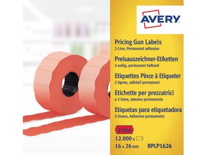 Etikety do etiketovacích kleští 26x16 mm Avery Zweckform RPLP1626