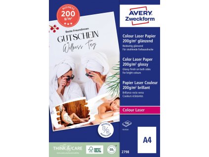 Papír pro laserové tiskárny 200 g/m² Avery Zweckform 2798