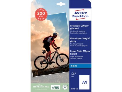 Fotografický papír A4 200 g/m² Avery Zweckform 2572-50