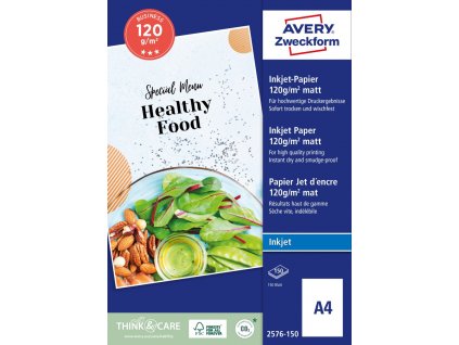 Papír pro inkoustové tiskárny 120 g/m² Avery Zweckform 2576-150