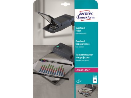 Projektorové fólie A4 Avery Zweckform 3566