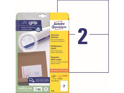 Samolepicí etikety 210x148 mm Avery Zweckform 6176