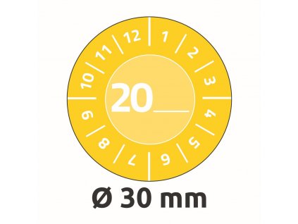 Samolepicí revizní štítky Ø 30 mm Avery Zweckform 7902