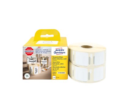 Odolné termoetikety na roli 25x25 mm Avery Zweckform A1933083