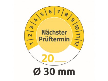 Samolepicí revizní štítky Ø 30 mm Avery Zweckform 7905
