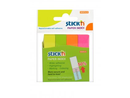 Samolepicí papírové záložky 50x12 mm Stick'n by Hopax 21613