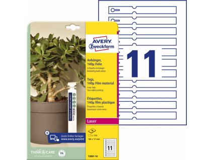 Potisknutelné návěsky | Avery Zweckform T3007-10  + online software pro tisk štítků + tisková šablona ke stažení zdarma