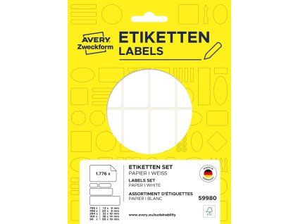 Sada samolepicích etiket | Avery Zweckform 59980