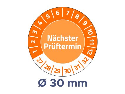 Samolepicí revizní štítky Ø 30 mm Avery Zweckform 6988-2027