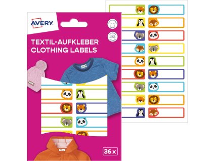 Samolepicí štítky na textil 45x13 mm Avery Zweckform ETVET36A