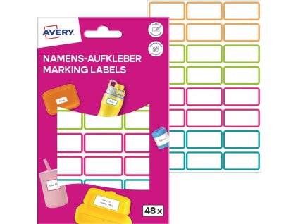 Samolepicí štítky na označování 31x15 mm Avery Zweckform NAME48C