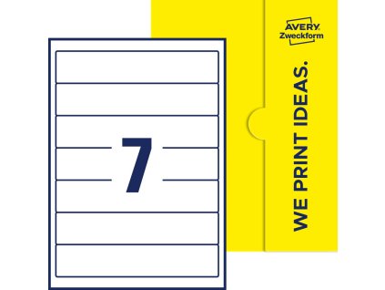 Samolepicí etikety na pořadače A4 38x192 mm Avery Zweckform