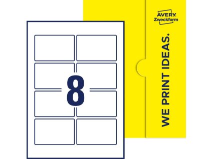 Samolepicí etikety A4 85x55 mm Avery Zweckform