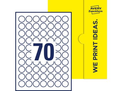 Avery Zweckform 25 RND pac line