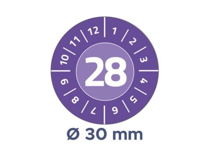 Neodlepitelné revizní štítky Ø 30 mm Avery Zweckform 6946-2028