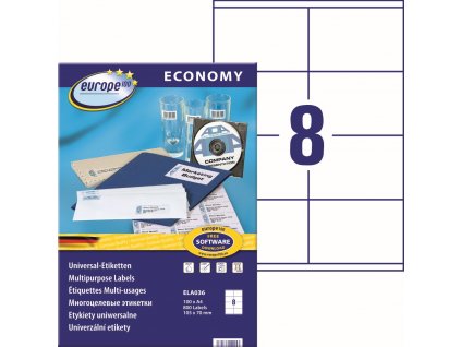 Samolepicí etikety 105x70 mm Avery Zweckform Europe100 ELA036