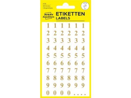 Samolepicí číslice Avery Zweckform 3728