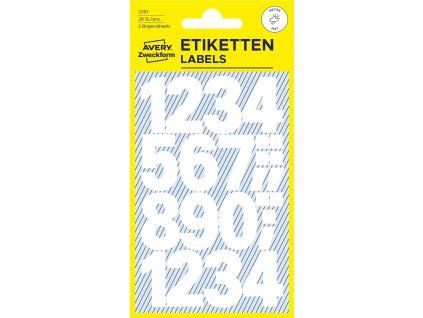 Samolepicí číslice Avery Zweckform 3787