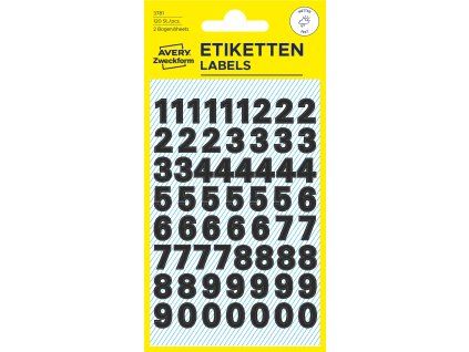 Samolepicí číslice Avery Zweckform 3781