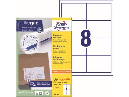 Samolepicí etikety 97x67,7 mm Avery Zweckform 3660-200