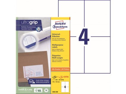 Samolepicí etikety 105x148 mm Avery Zweckform 3483-200