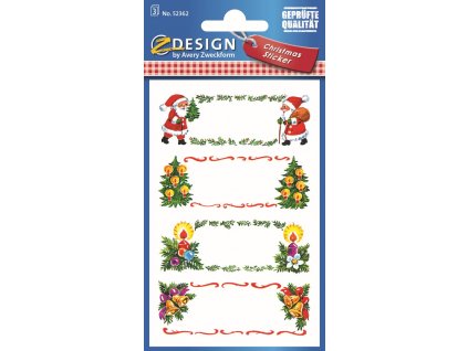 Samolepící štítky na vánoční dárky | Avery Zweckform 52362