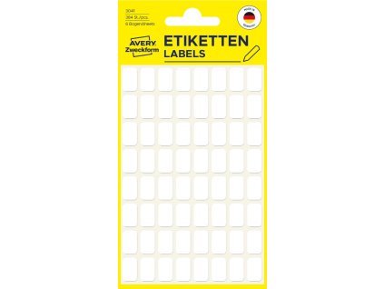 Samolepicí mini etikety na ruční popis 13x8 mm Avery Zweckform 3041