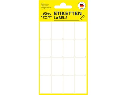 Samolepicí etikety na ruční popis 29x18 mm Avery Zweckform 3074