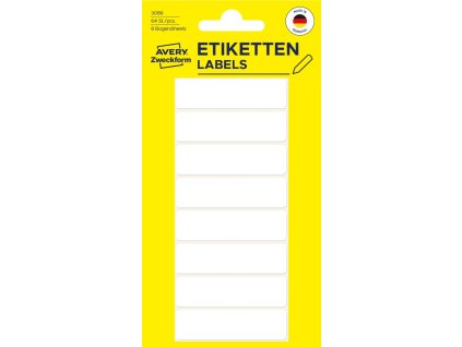 Samolepicí etikety na ruční popis 50x14 mm Avery Zweckform 3086