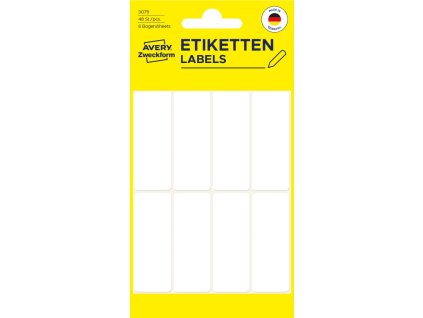 Samolepicí etikety na ruční popis 50x19 mm Avery Zweckform 3079