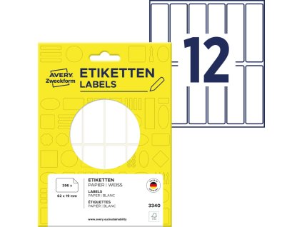 Samolepicí etikety 62x19 mm Avery Zweckform 3340