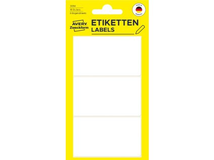 Samolepicí etikety na ruční popis 66x38 mm Avery Zweckform 3084