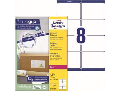 Samolepicí etikety na zásilky 99,1x67,7 mm Avery Zweckform L7165-100