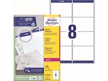 Samolepicí etikety na zásilky 99,1x67,7 mm Avery Zweckform L7165-250