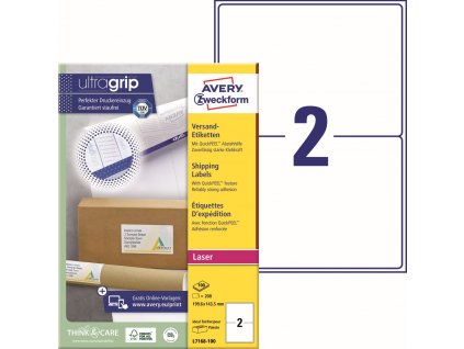Samolepicí etikety na zásilky 199,6x143,5 mm Avery Zweckform L7168-100