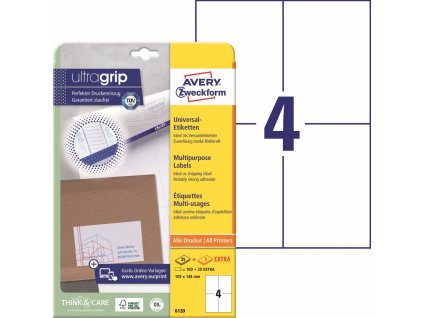 Samolepicí etikety 105x148 mm Avery Zweckform 6120